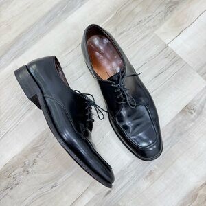 Allen Edmonds Burton Apron Toe Leather Black Tie Laces Men’s Oxford Shoes